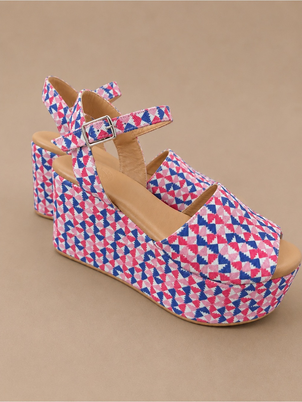 Penelope Chilvers Margarita Geometric Platform Heels EU 39 Anthropologie